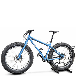 Andrys Rastrelliera Bici 1 Posto a Piedistallo per Fat Bike con Tappi - Nero