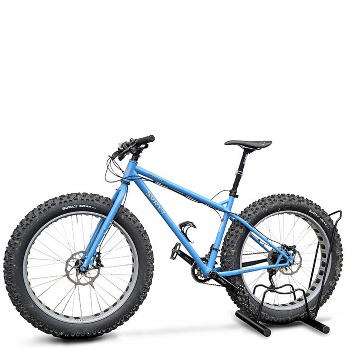 Andrys Rastrelliera Bici 1 Posto a Piedistallo per Fat Bike con Tappi - Nero