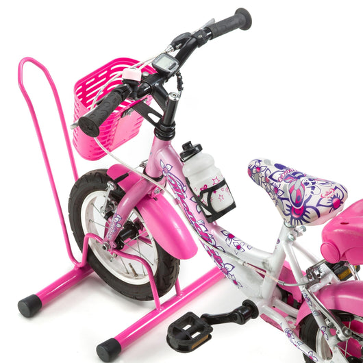 Andrys Porta Bici Piedistallo Bambini 1 Posto 3-10 Anni - Rosa