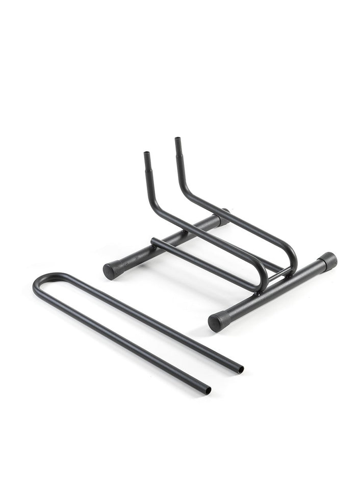 Andrys Porta Bici Piedistallo 1 Posto Smontabile Ruote 8cm - Nero