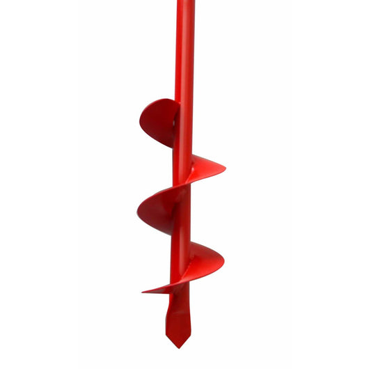 Andrys Trivella a Mano Fori da 12 cm Acciaio Rosso con Tappi PVC