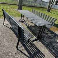 Andrys Tavolo in Acciaio in Tubo Ovale - 190cm