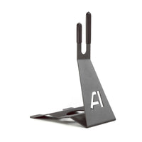 Andrys Porta Bici Piedistallo 1 Posto con Protezioni Acciaio Verniciato Nero