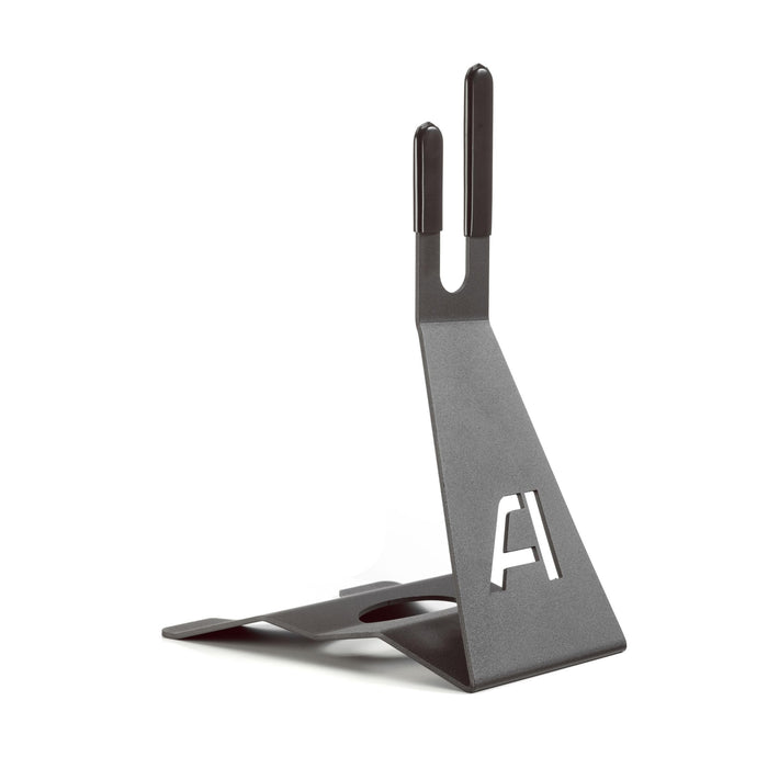 Andrys Porta Bici Piedistallo 1 Posto con Protezioni Acciaio Verniciato Nero