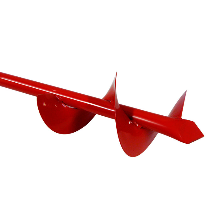 Andrys Trivella a Mano Fori da 15 cm Acciaio Rosso con Tappi PVC