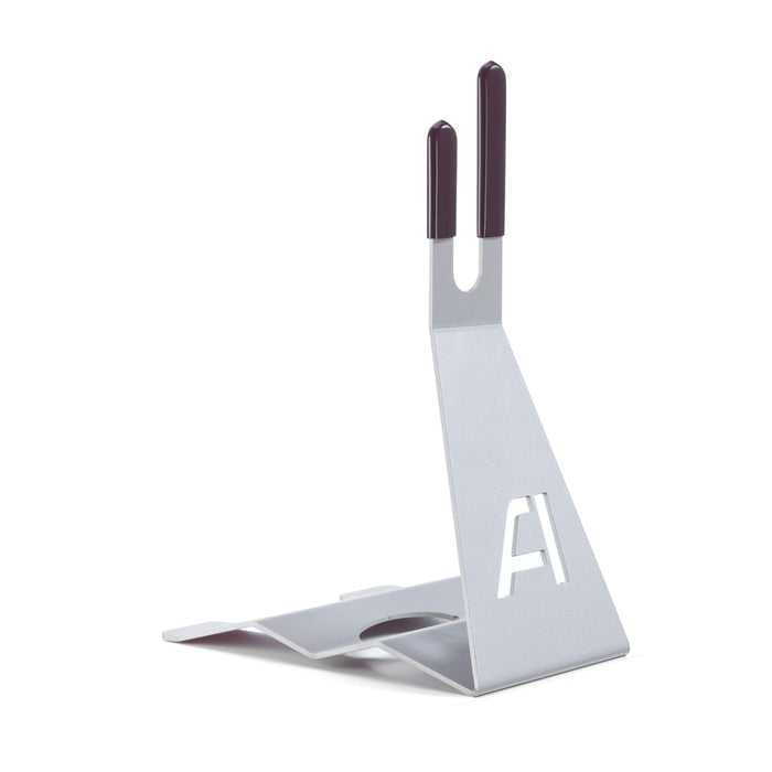 Andrys Porta Bici Piedistallo 1 Posto con Protezioni Acciaio Verniciato Grigio