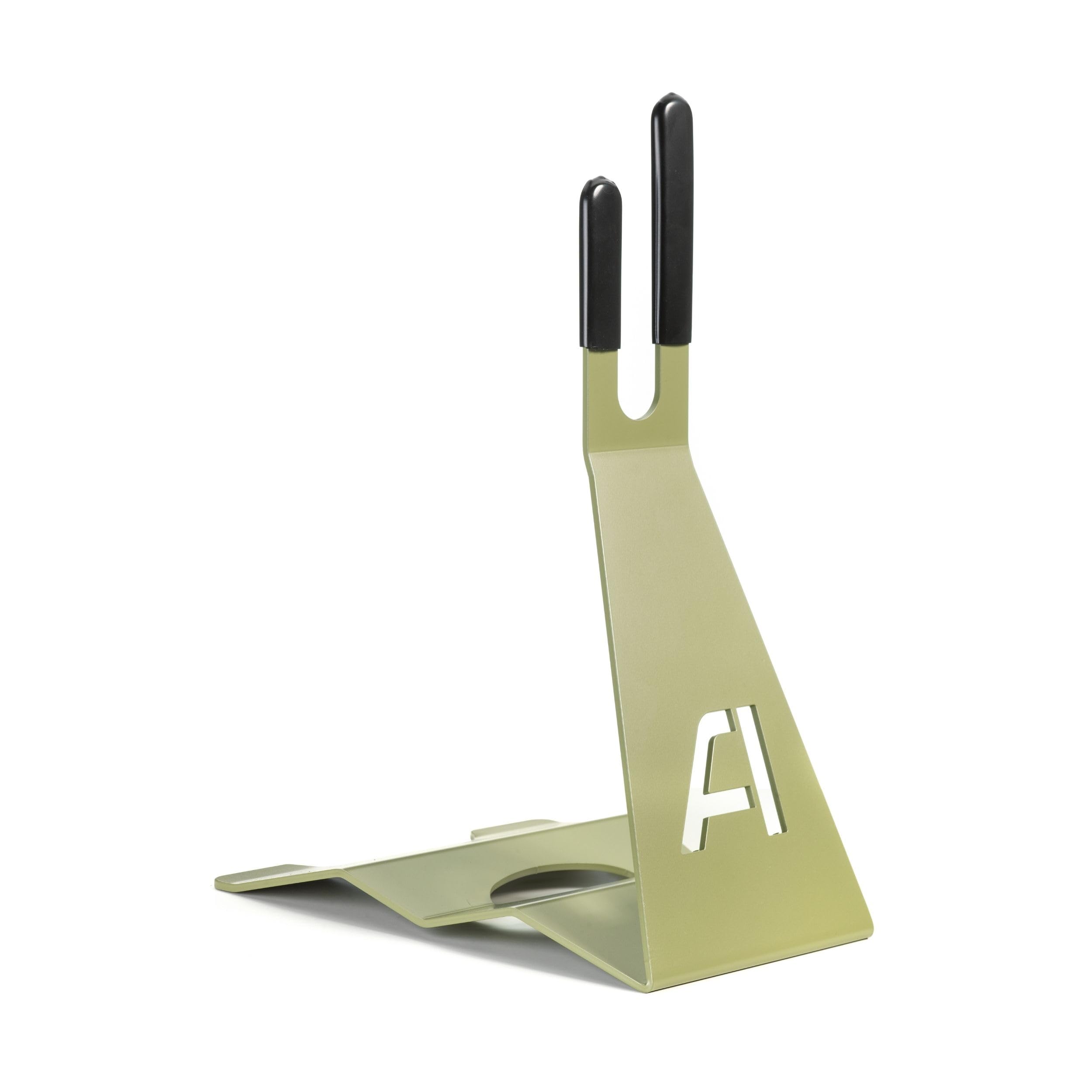 Andrys Porta Bici Piedistallo 1 Posto con Protezioni Acciaio Verniciato Verde