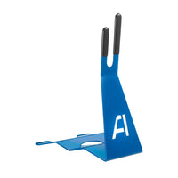 Andrys Porta Bici Piedistallo 1 Posto con Protezioni Acciaio Verniciato Blu