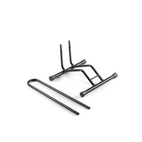 Andrys Porta Bici Piedistallo 1 Posto Ruote 8cm Smontabile Nero