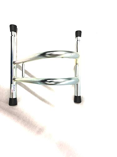 Andrys Rastrelliera Bici 1 Posto Alto Modulabile con Tappi PVC Zincato