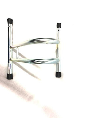 Andrys Rastrelliera Bici 1 Posto Alto Modulabile con Tappi PVC Zincato