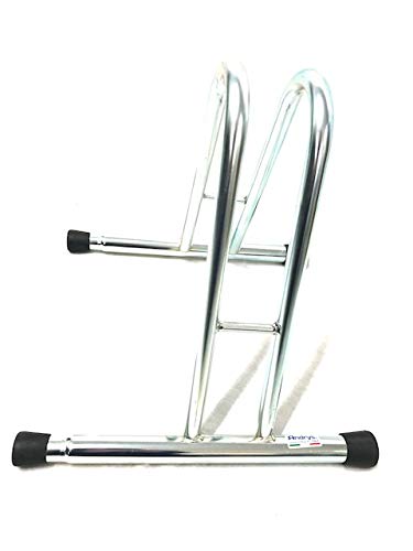 Andrys Rastrelliera Bici 1 Posto Alto Modulabile con Tappi PVC Zincato