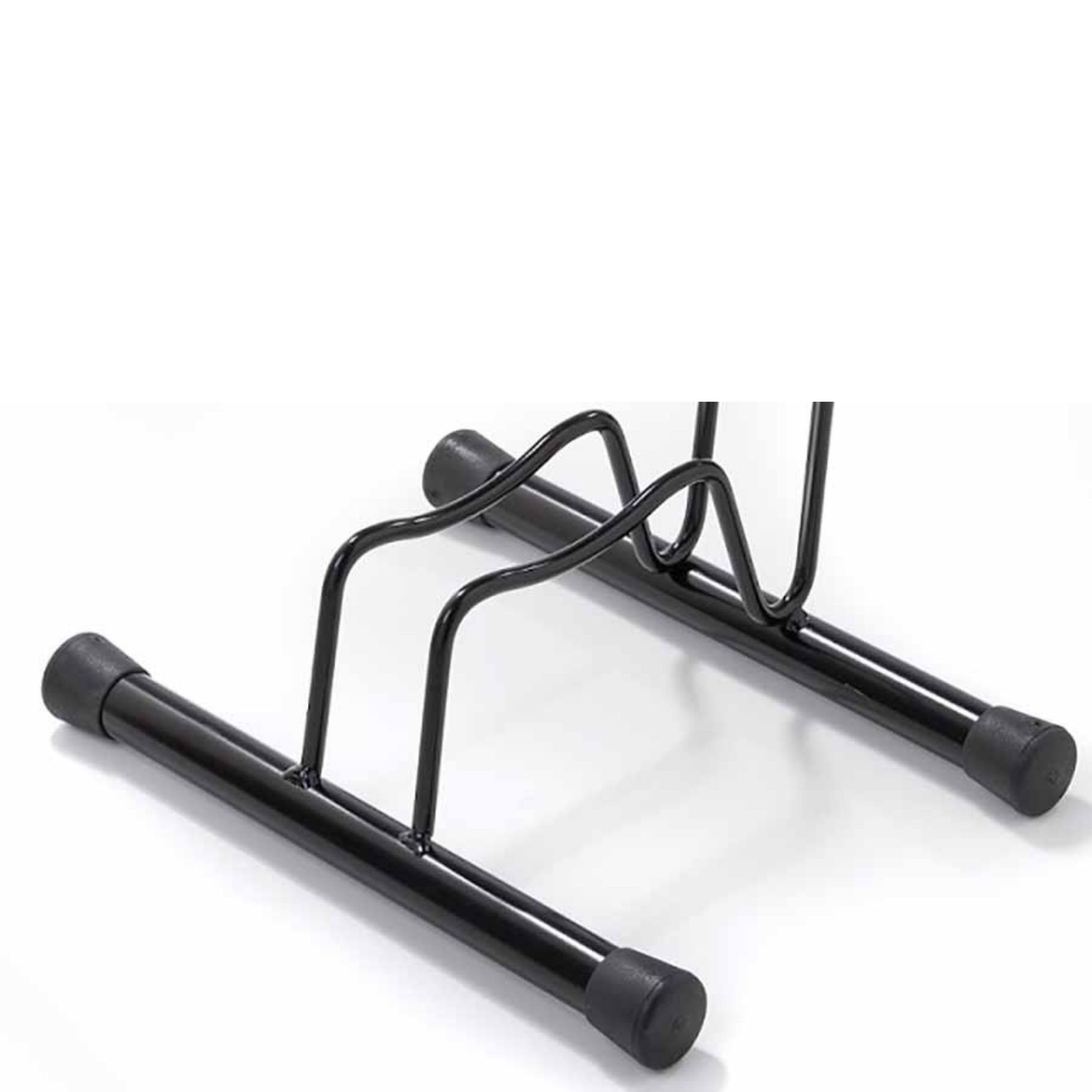 Andrys Rastrelliera Bici 1 Posto a Piedistallo con Tappi - Nero Semilucido