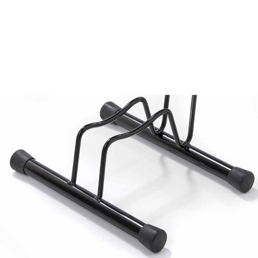 Andrys Rastrelliera Bici 1 Posto a Piedistallo con Tappi - Nero Semilucido