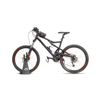 Andrys Porta Bici Piedistallo 1 Posto con Protezioni Acciaio Verniciato Blu