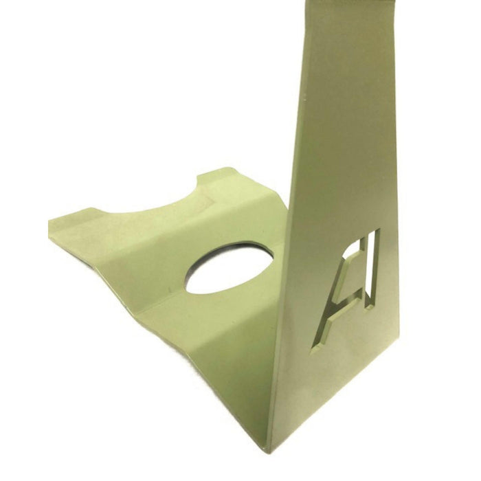 Andrys Porta Bici Piedistallo 1 Posto con Protezioni Acciaio Verniciato Verde