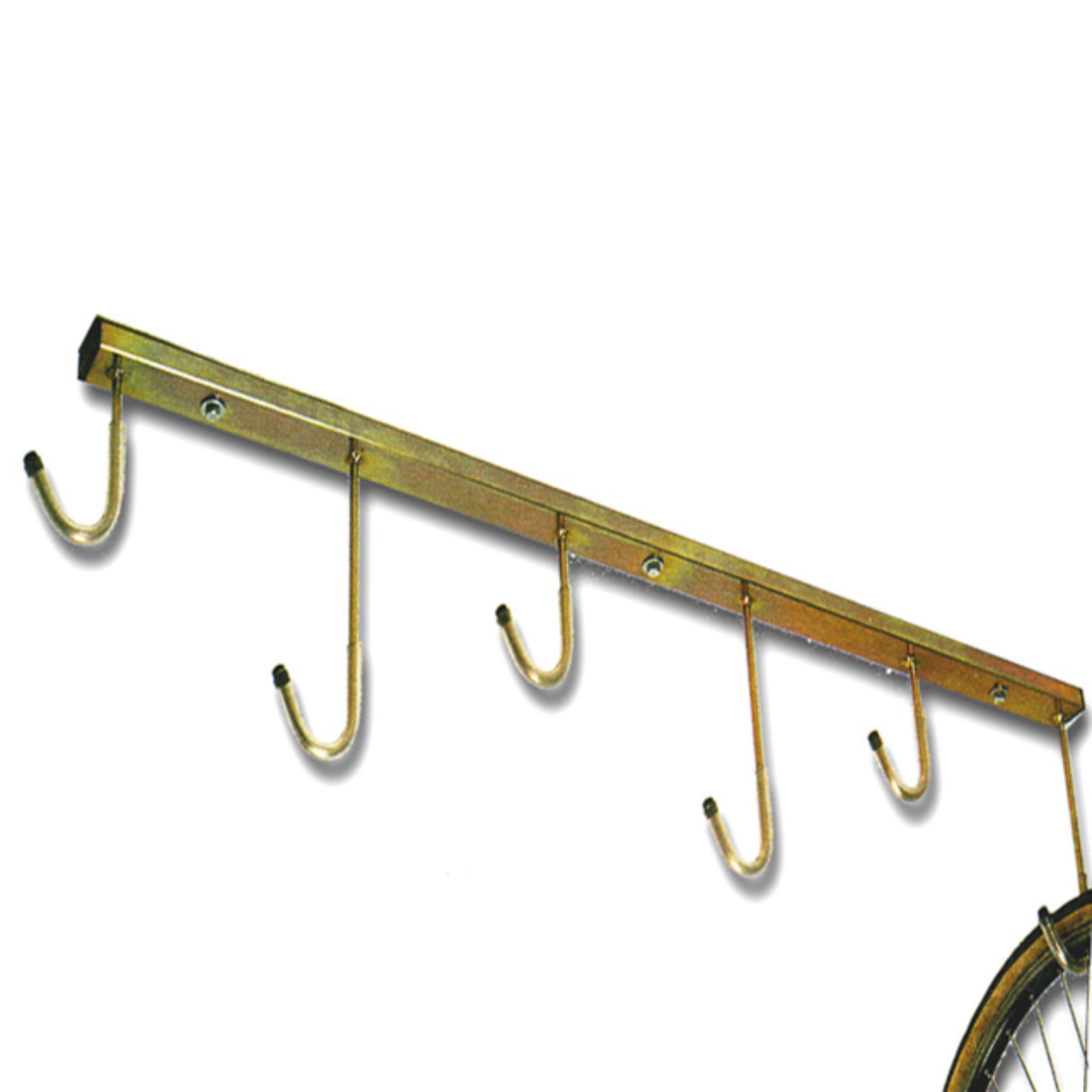 Andrys Appendi Bici Soffitto 6 Posti con Ganci Zincato Oro Antigraffio