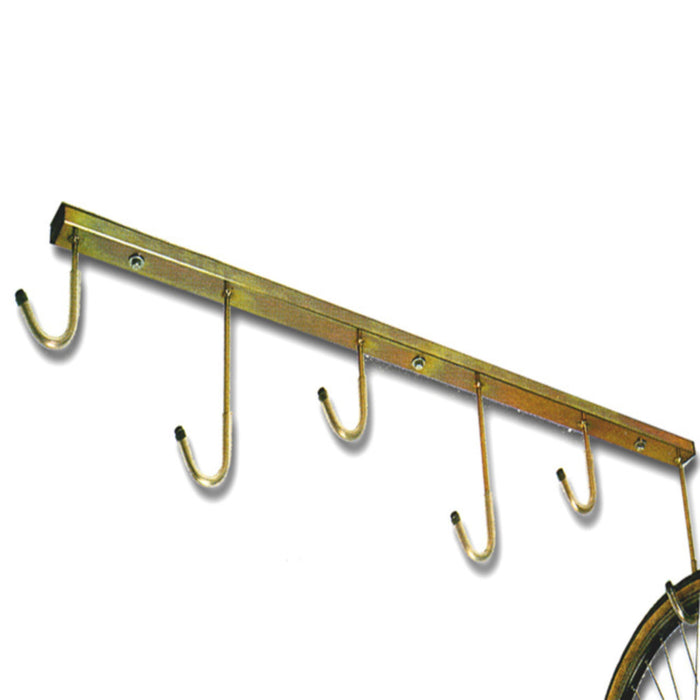 Andrys Appendi Bici Soffitto 6 Posti con Ganci Zincato Oro Antigraffio