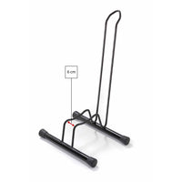 Andrys Rastrelliera Bici 1 Posto a Piedistallo con Tappi - Nero Semilucido