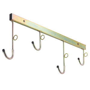 Andrys Porta Bici Muro 4 Posti con Ganci e Anelli Smontabile Oro