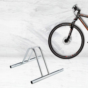 Andrys Rastrelliera Bici 1 Posto Modulabile Acciaio Zincato Argento