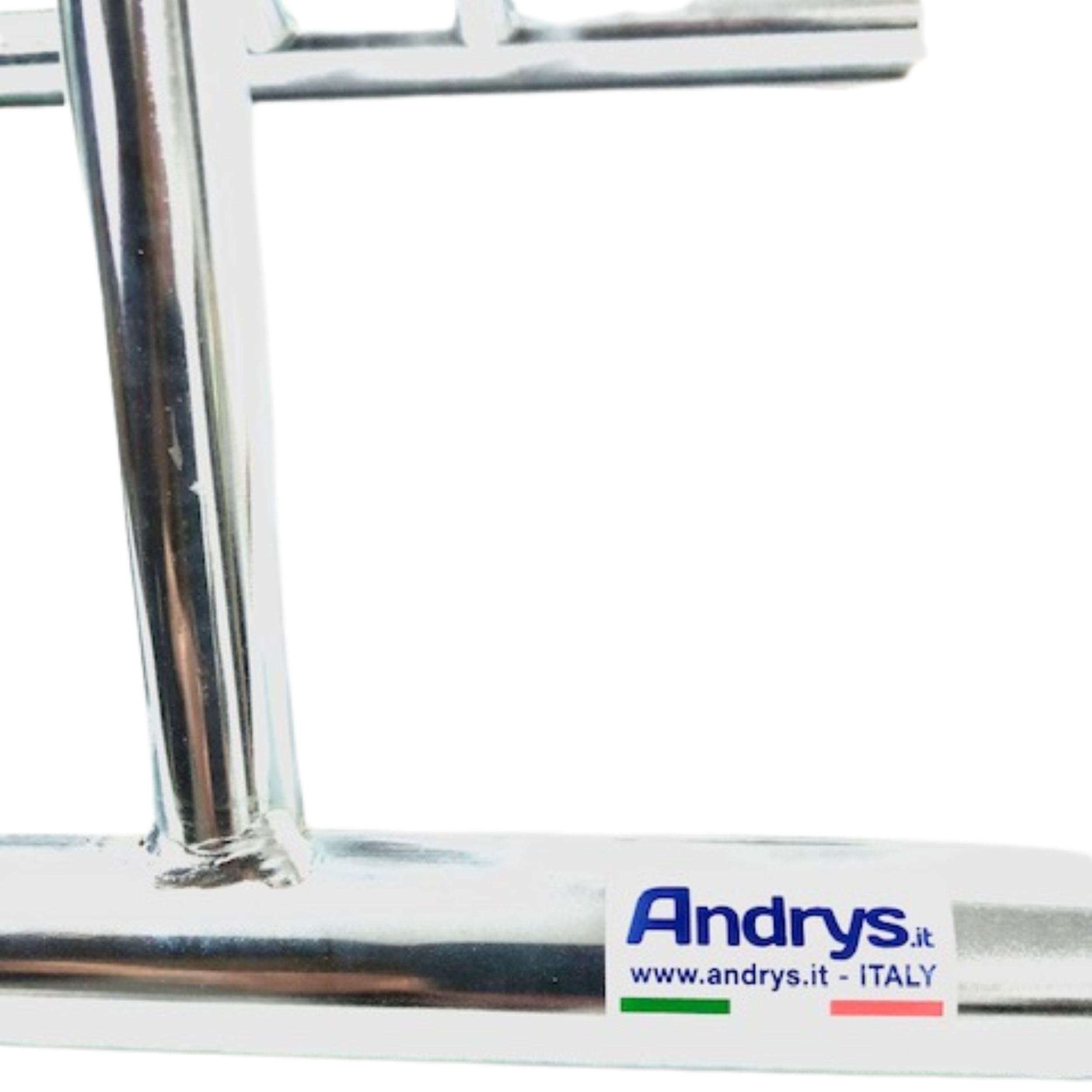 Andrys Rastrelliera Bici 1 Posto Modulabile Acciaio Zincato Argento