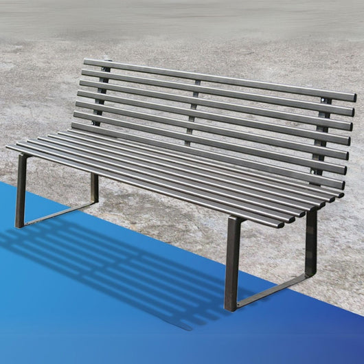 Andrys Panchina Giardino con Schienale 190x50x82 Zincata Grigio Antracite