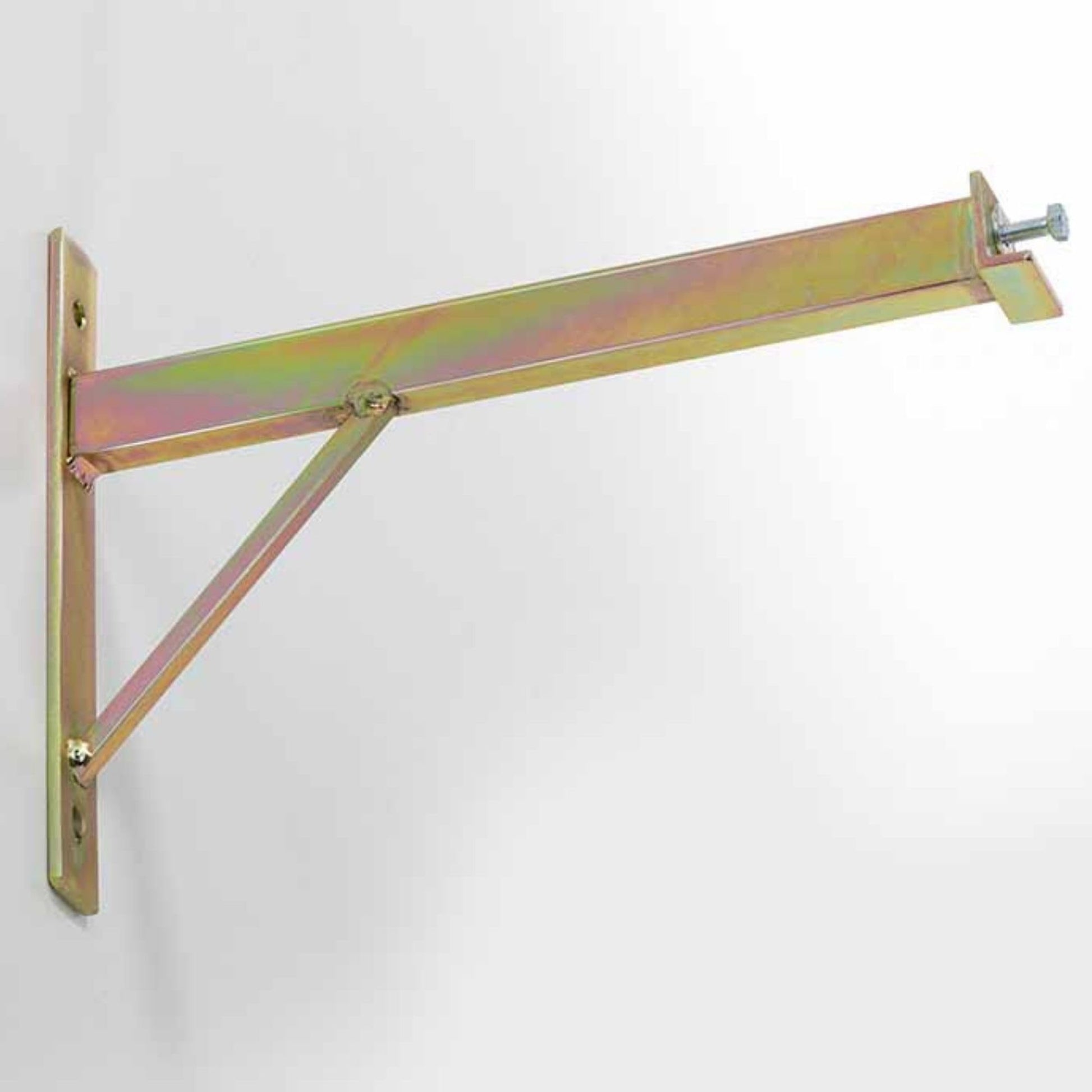 Andrys Porta Bici Muro 6 Posti con Ganci e Mensola Smontabile Oro