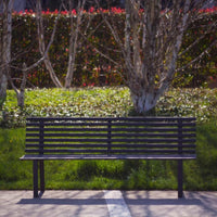 Andrys Panchina Giardino con Schienale 150x50x82 Zincata Grigio Antracite