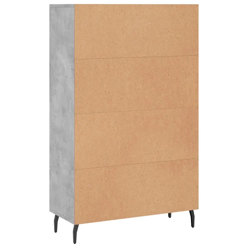 vidaXL Credenza Grigio Cemento 69,5x31x115 cm in Legno Multistrato