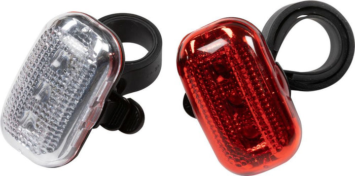 Coppia fanalini ovali anteriore e posteriore 3 led