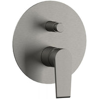 Miscelatore incasso doccia con deviatore Rubinetterie Mariani linea Artic Nichel spazzolato