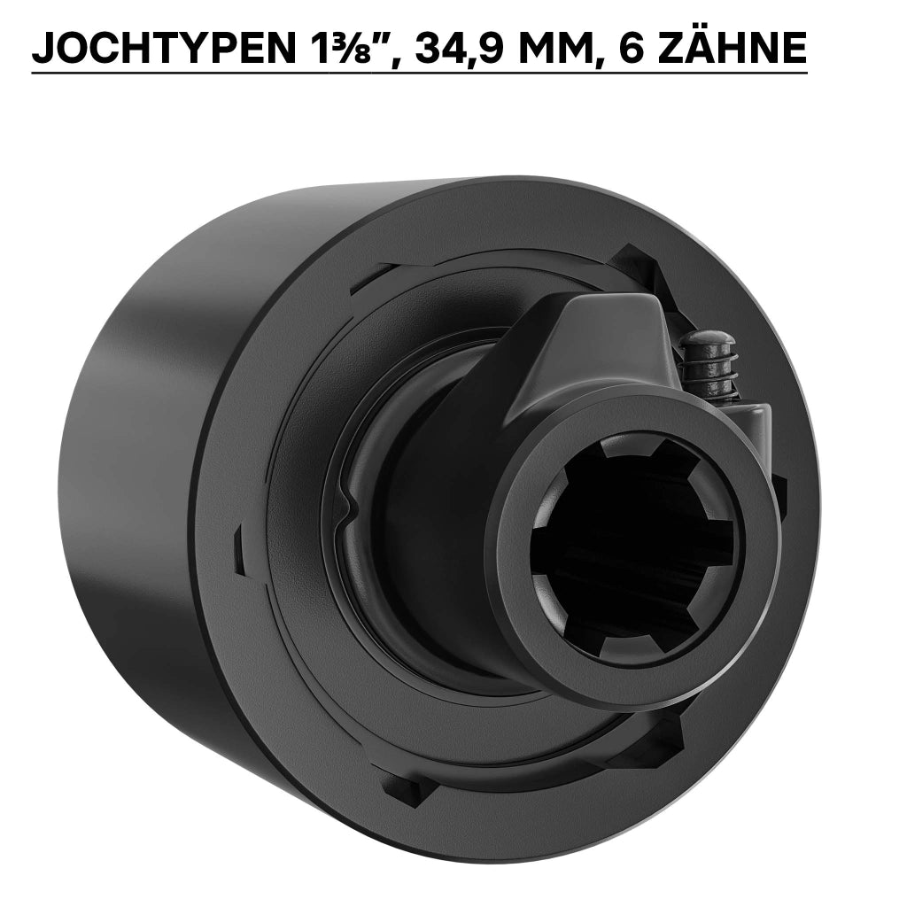 Frizione di sovraccarico cardano 220mm Filetto interno/esterno 1 3/8" Albero scanalato 6D Max 3500Nm