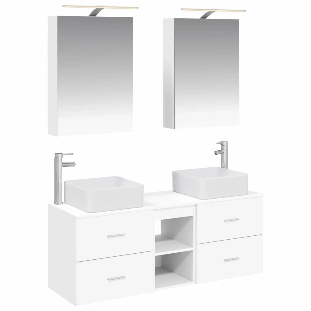 Set di mobili per il bagno 5 pcs Bianco 3406751