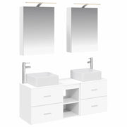 Set di mobili per il bagno 5 pcs Bianco 3406751