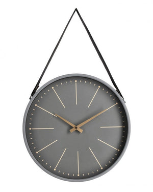 Orologio da Muro 40x6x66 cm Timeline in Legno Grigio