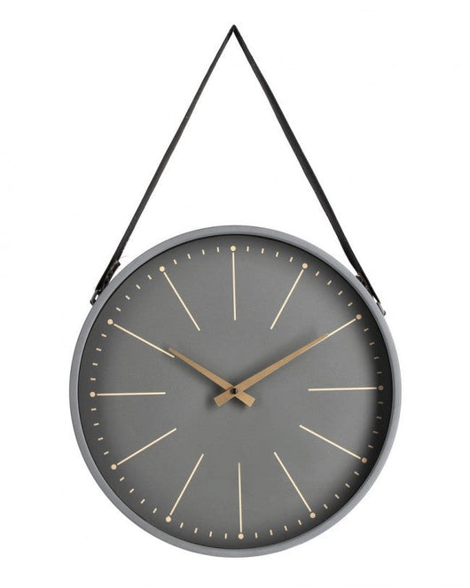 Orologio da Muro 40x6x66 cm Timeline in Legno Grigio