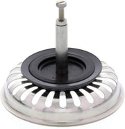 Zeef per Gootsteen - Mandrino per Gootsteen - Zeef - Stopper per Spillo - 3,5 Pollici per Ø 82 mm (24 Fessure) - Argento