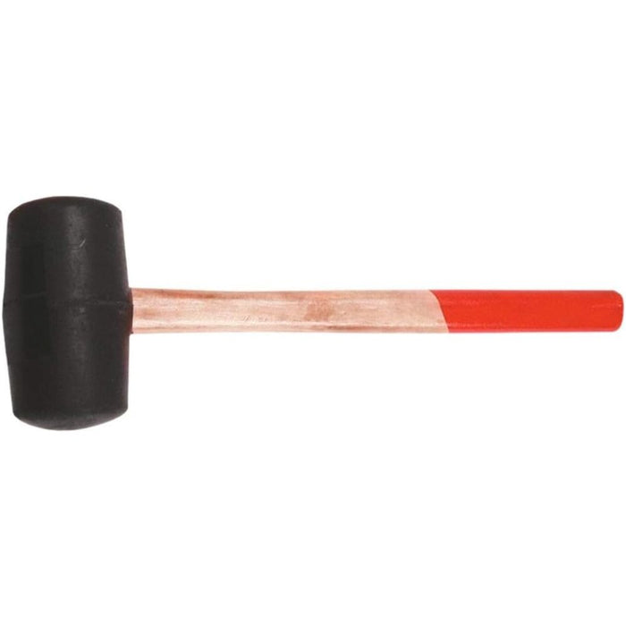 Topex 02a320 mazzuola in gomma 3 320 g, 55 mm, manico in legn ds