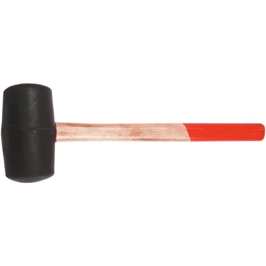 Topex 02a320 mazzuola in gomma 3 320 g, 55 mm, manico in legn ds