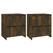 Buffet credenza cassettiera armadio mobile contenitore organizer per cucina soggiorno salotti set da 2 70 x 41 x 75 cm legno ingegnerizzato marrone 02_0036748