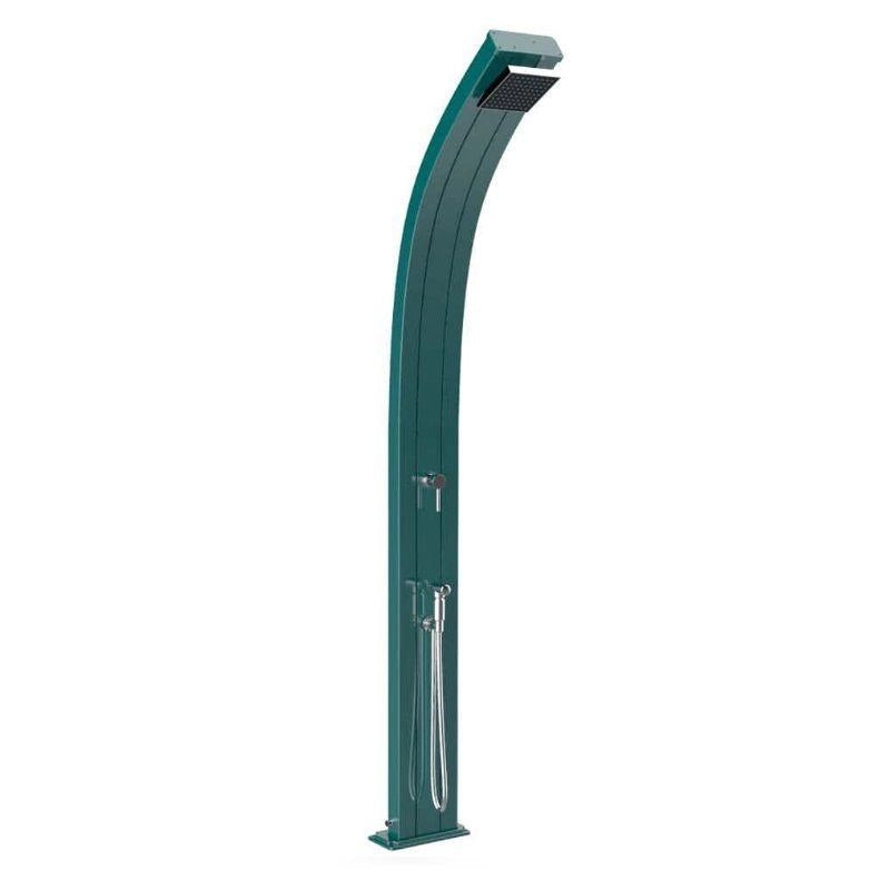Doccia Solare In Alluminio Spring 25 Litri Con Miscelatore  E Doccetta Colore Smeraldo Cv-A140-Tl/6700