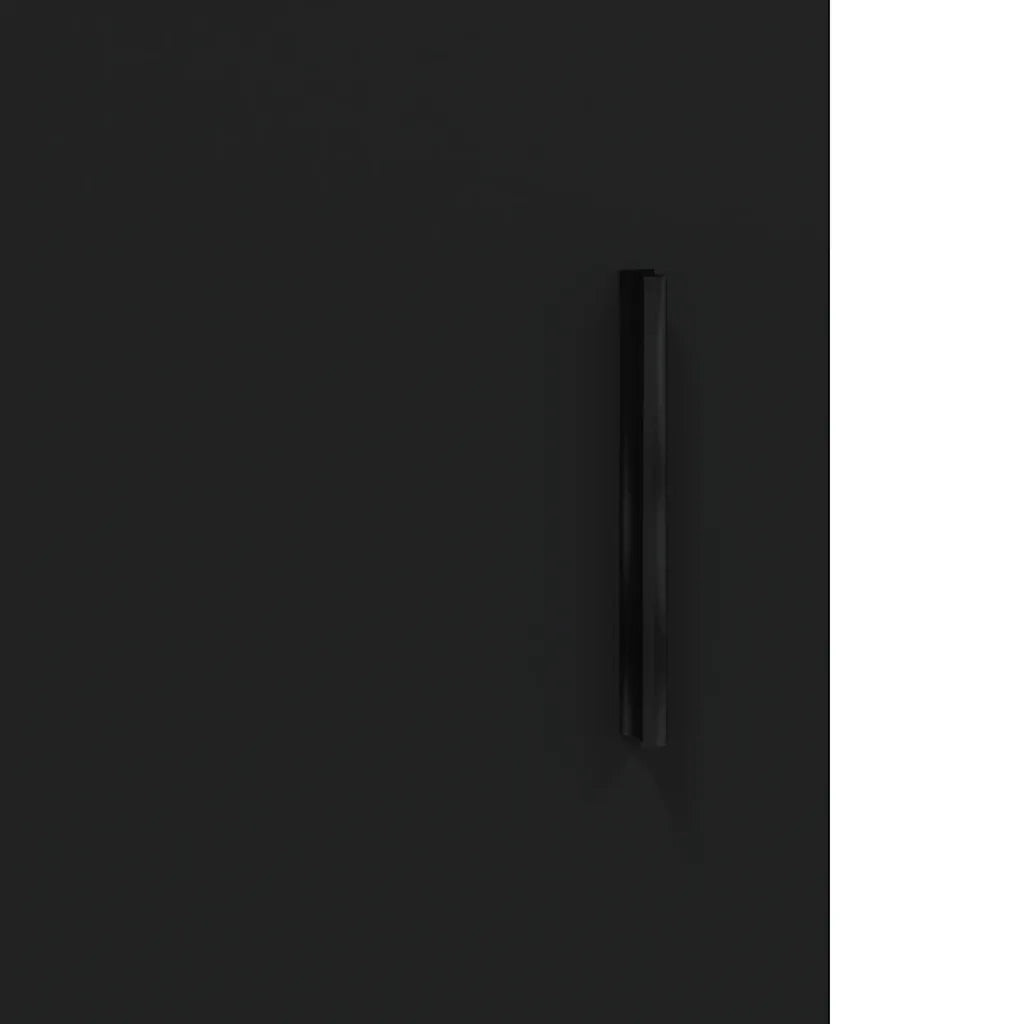 Credenza | Madia | Buffet da pranzo | Armadio da pranzo Nero 34,5x34x90 cm in Legno Multistrato