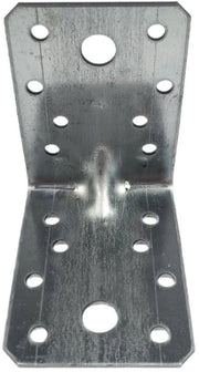 Angolo in acciaio galvanizzato - 10 pezzi - 70*70*55mm - 1,8mm spessore - Pannello angolare in legno pesante in acciaio galvanizzato - Installazione semplice per progetti DIY - Beccabacchio per pannelli L in legno - Antiruggine (Viti non incluse)