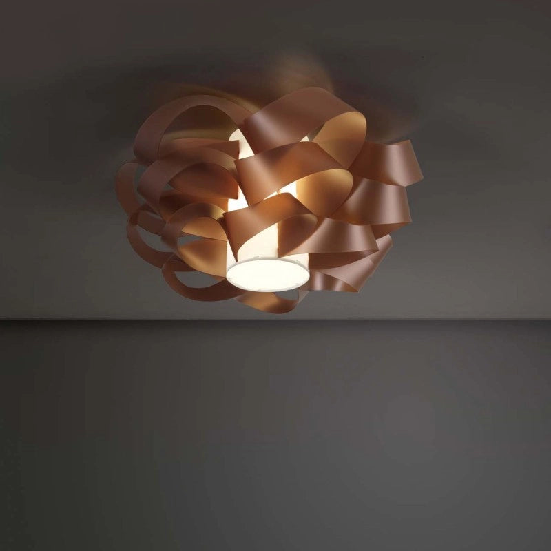 Plafoniera una luce CLOUD Rame diametro 60x h28 cm