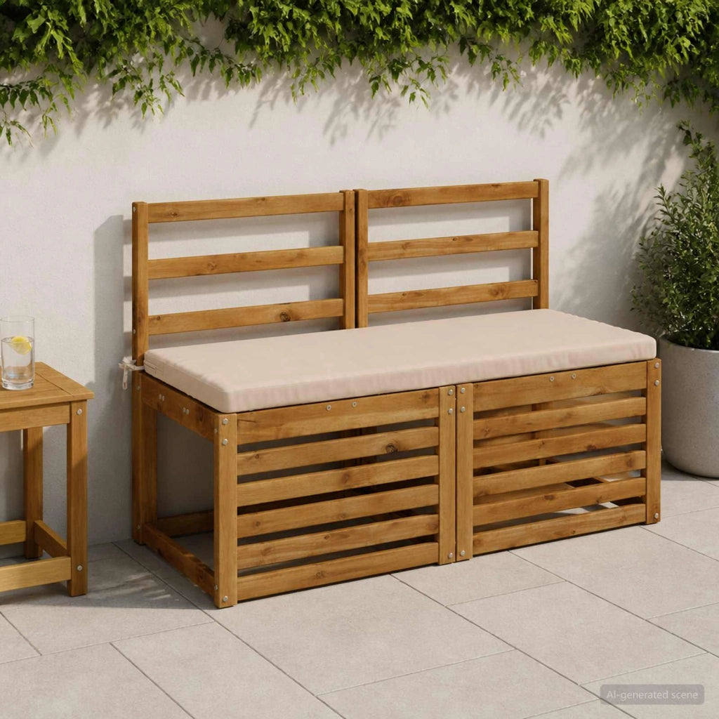 Cuscino per panchina SOEST 100% Poliestere Crema 949276