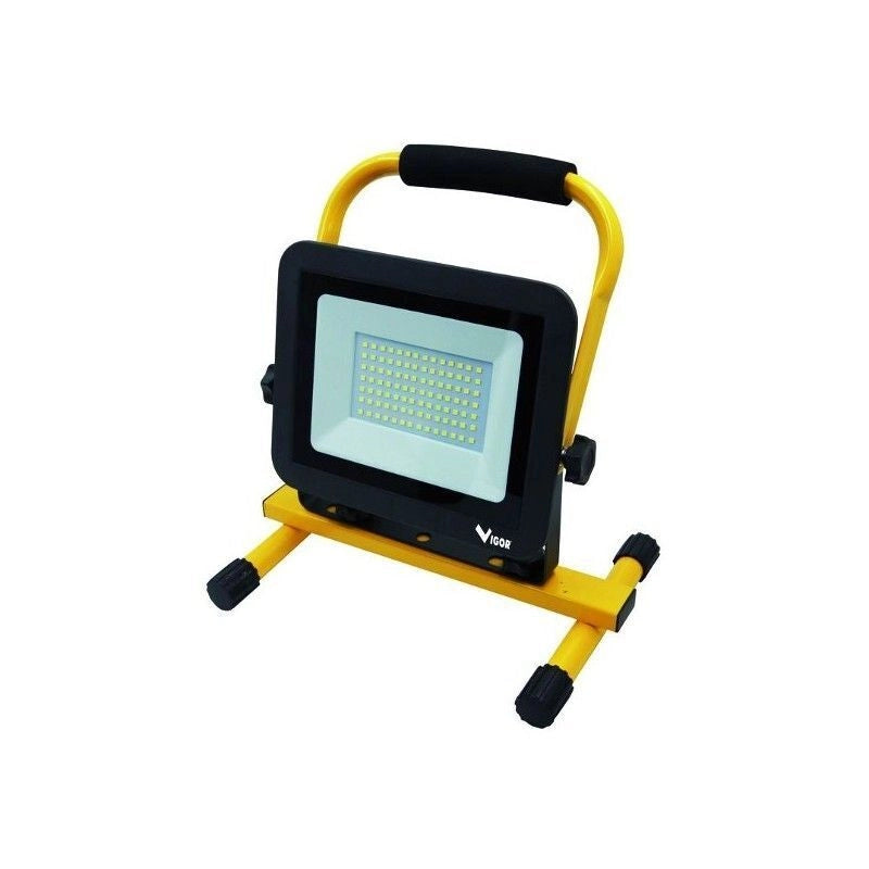 Vigor Proiettore Led Worky-50 Supporto Cavo e Spina 50W 750lm