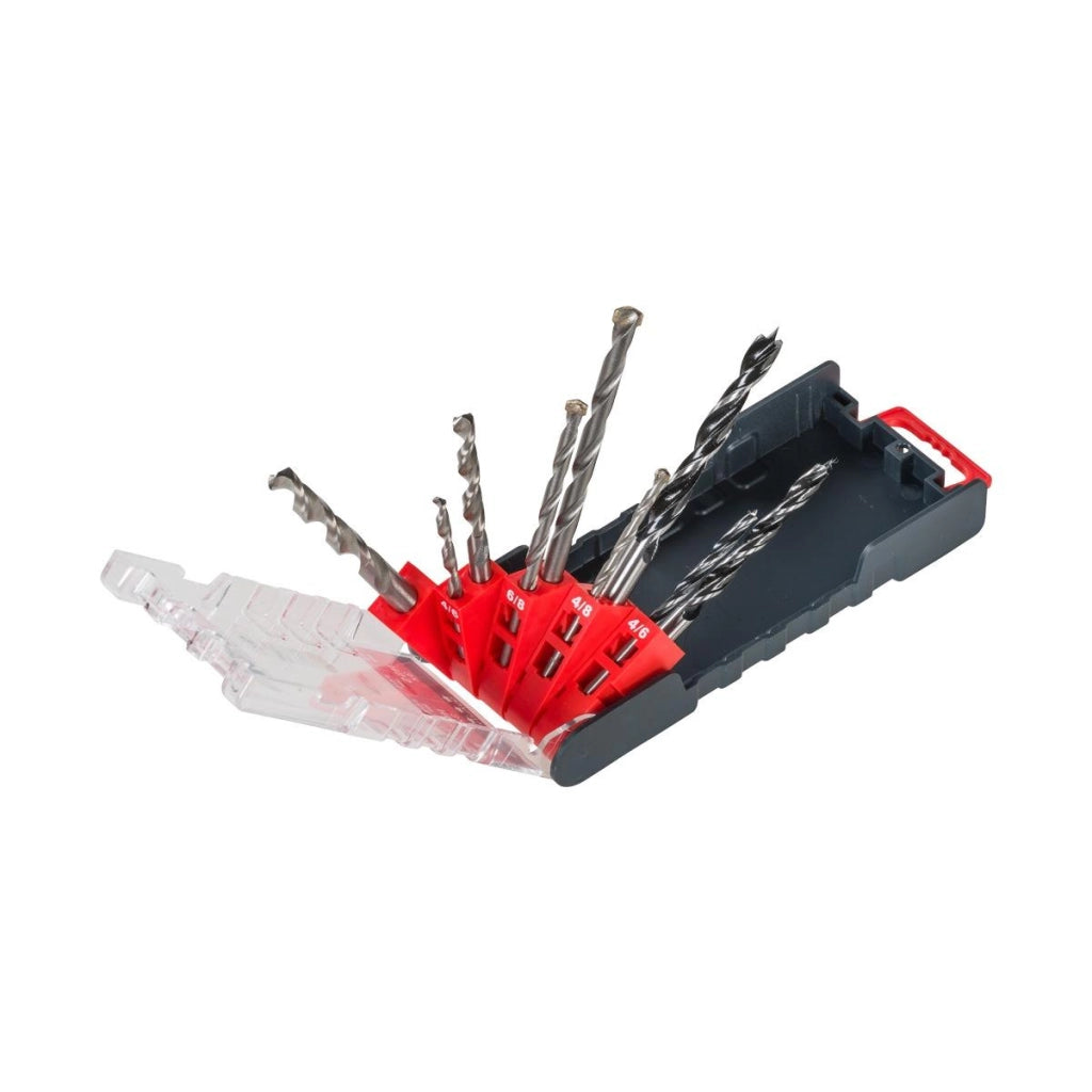 Set Punte Trapano per Metallo Muro Legno 9 Pz Ø 4 - 6 - 8 mm Einhell