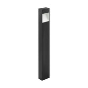 Paletto Esterno Moderno Manfria Alluminio Nero Led