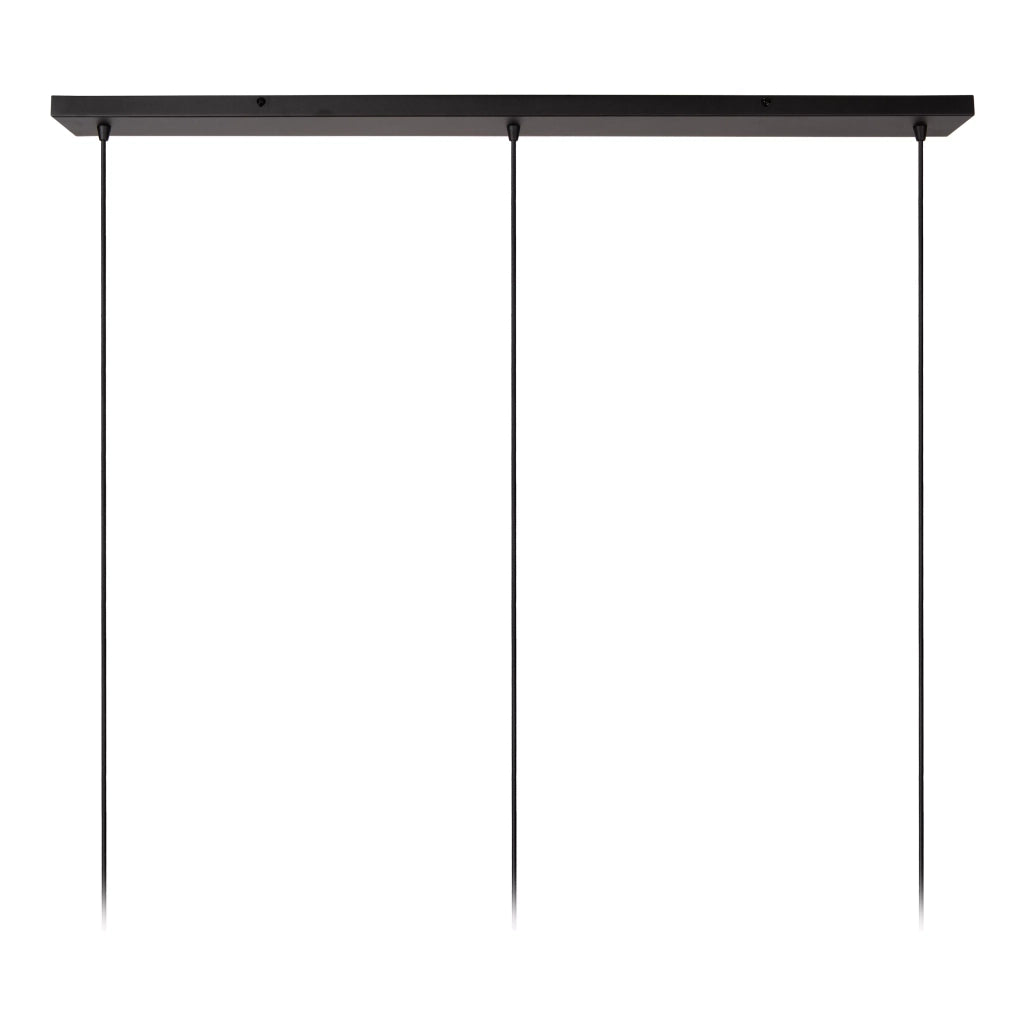Lampada a sospensione Lucide Elysee 3xE27 nero oro